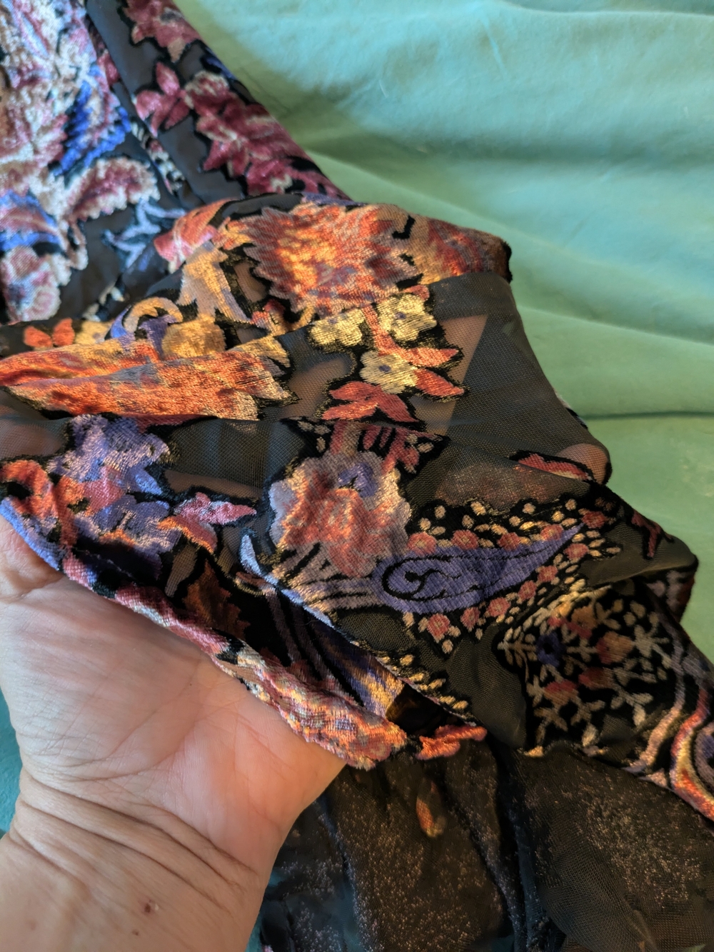 NWT Nasty Gal Floral Devore Extreme Sleeve Cut Out Mini Dress Size 4 - Picture 12 of 14